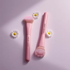 Pinceau de maquillage patte de chat végétalien avec logo personnalisé en gros Pinceau de maquillage au design unique pour le visage - Product Image 2