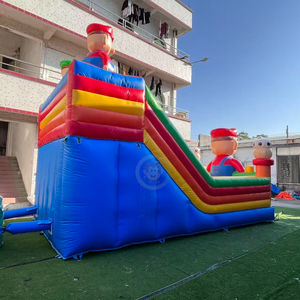 Toboganes Inflables Dobles para Parque de Diversiones, Tobogán Inflable de <span class=keywords><strong>Mario</strong></span> <span class=keywords><strong>Bros</strong></span> con Soplador Gratuito - Product Image 4