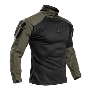 Nuova Maglietta da Caccia Mimetica a Maniche Lunghe per Uomo, Collo Alto, Traspirante, Estiva, per Attività all'Aperto, Sport, Pesca e Allenamento - Product Image 4