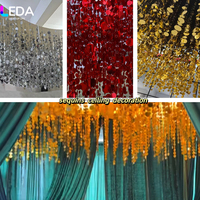 Rideau de plafond à sequins LEDA pour mariage, toile de fond suspendue scintillante personnalisée pour la décoration de banquets, événements et fêtes