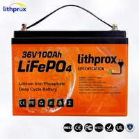 Batterie de scooter 36V100AH 100AH 150AH 200AH 3.6KWh 5.4KWh 7.2KWh Lithium Fer Phosphate à décharge rapide et large plage de températures