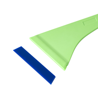 Outils d'emballage de voiture Raclette triangulaire en plastique Outils de teinte pour vitres Racloir à eau en caoutchouc