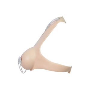 Halter léger cou Cross-Dressing Wear Le silicone pur <span class=keywords><strong>est</strong></span> <span class=keywords><strong>vraiment</strong></span> souple Différentes tailles disponibles Faux seins en silicone - Product Image 3