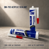 Scellant acrylique DM DM-793, qualité construction, imperméable, résistant aux intempéries, mastic pour joints, pour bois, béton, multi-surfaces, colle OEM