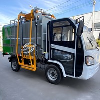 Camión de Recolección de Basura Eléctrico Automático 4x2 con Carga y Descarga Automática, Motor para Recolección de Residuos Urbanos