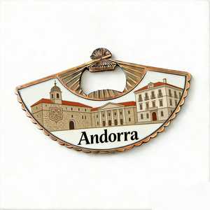 Vente en gros d'aimants de réfrigérateur en métal personnalisés, souvenirs touristiques d'Andorre, cadeaux décoratifs - Product Image 5