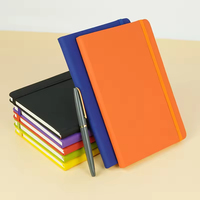 Cuaderno de Cuero PU A5 de Alta Calidad con Logotipo Personalizado Impreso, 100 Hojas, Páginas Rayadas Blancas Marfil, Encuadernación Wire-O, Diario Escolar Macaron
