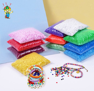 Vente chaude bricolage coloré argile perle ensemble 6mm argile perles fabrication de bijoux perles de rocaille rondes pour les femmes collier - Product Image 2