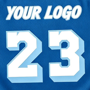 Maillots de basket-ball Healy à col rond, bleu clair, 100% polyester, sans manches, haut de sport pour jeunes, maillot de basket-ball pour hommes pour l'entraînement - Product Image 4