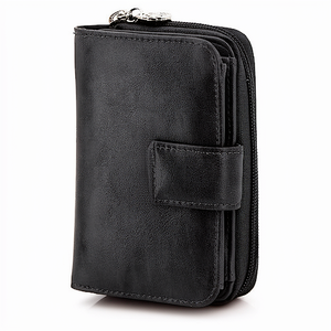 Fashion Outdoor Waterproof Anti-Theft Zipper Candy Daily Card Holder Travel Portable <b>Long</b> Coin Purse women Leather <b>Wallet</b> Linen - Product Image 1