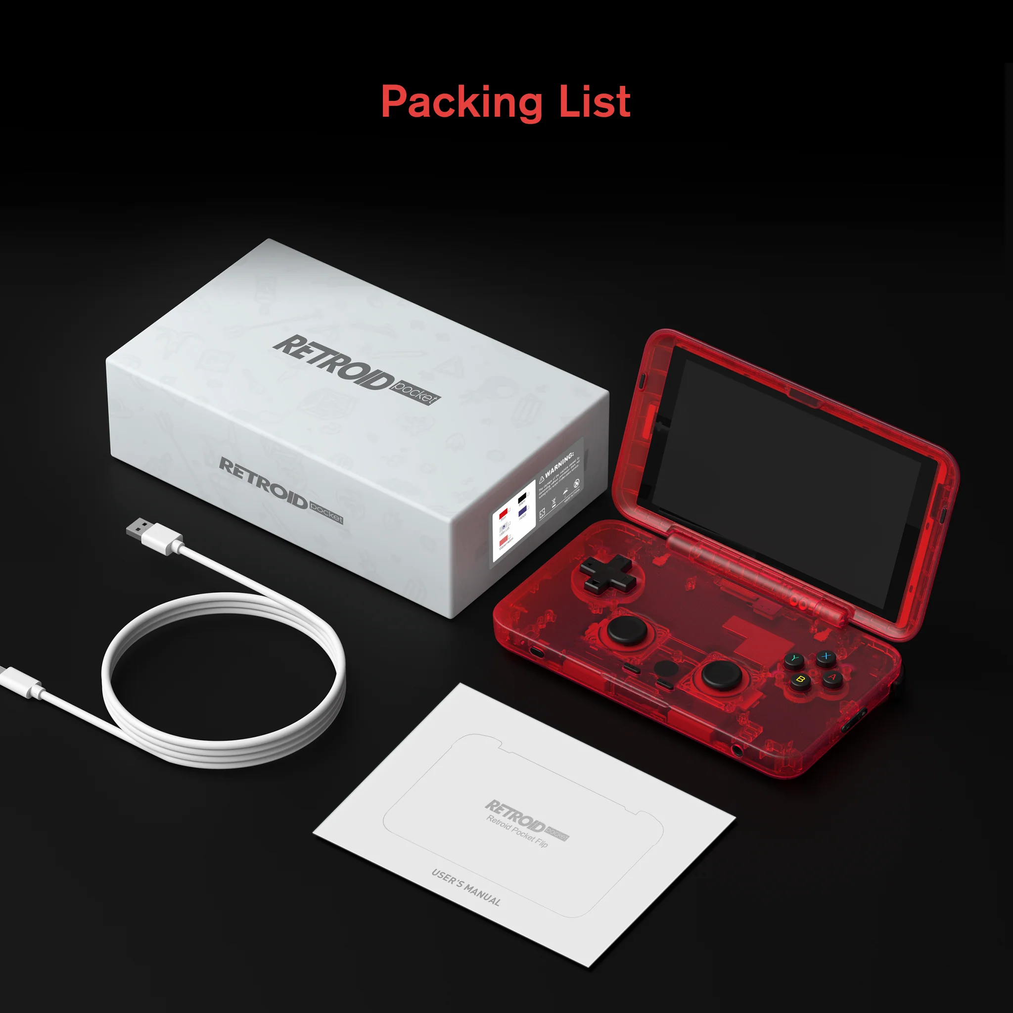 2023 Retroid Pocket Flip 4.7Inch Touch Screen Handheld