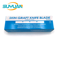 Lame de greffe de peau de lame de dermatome d'acier inoxydable/au carbone stérilisée lame de scalpel de 110*18.8*0.4mm