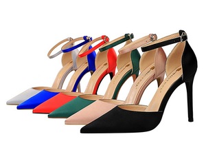 Sandali da Sposa da Donna <span class=keywords><strong>con</strong></span> <span class=keywords><strong>Tacco</strong></span> Sottile, Cinturino alla Caviglia, Slingback, Fodera in Raso di Seta Scavato, Chiusura <span class=keywords><strong>con</strong></span> Strappo, Estivi - Product Image 4