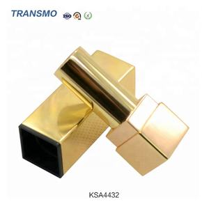 Contenant vide de rouge à lèvres en aluminium en gros, tube carré doré personnalisé, contenant de luxe pour rouge à lèvres - Product Image 4