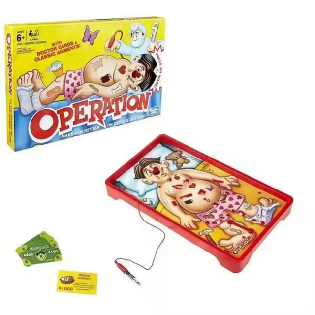 Lucky Toys New Arrival Kids Homeplay Classic Operations Medical Equipment Doctor Surgery Workbench Games Toys Human Model
