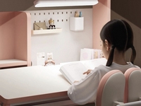 Meubles pour enfants, table d'étude ergonomique réglable en hauteur pour enfants, bureau et chaise