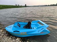 Bateau à moteur électrique pour une personne, 25 kW, EPP, 72 V, batterie au lithium, vitesse maximale 60 km/h, mini jet-boat électrique pour lac et plage