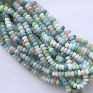 Cuentas de Ópalo Natural Multicolor de 4mm, 6mm, 8mm y 10mm, Lisas y Redondas, Certificadas por IGI, para la Creación de Joyas - Product Image 3