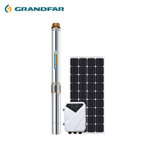 Pompe à eau solaire Grandfar série 3SSD 0.3KW-1.2KW 0.4-1.6HP pour irrigation, haute efficacité, puits profond - Product Image 1