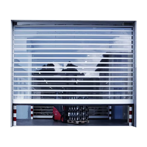 Persiana de policarbonato transparente de aluminio con vista completa, persiana enrollable de cristal automática, puerta de garaje transparente - Product Image 4