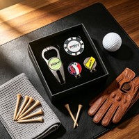 Outil de réparation de divots de golf à une seule pointe avec logo personnalisé et marqueur de balle, en acier inoxydable, vente en gros