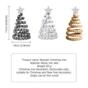 Décorations d'arbre <span class=keywords><strong>de</strong></span> Noël en <span class=keywords><strong>bois</strong></span> <span class=keywords><strong>de</strong></span> Style nordique affichage <span class=keywords><strong>de</strong></span> bureau <span class=keywords><strong>de</strong></span> vacances d'inspiration <span class=keywords><strong>scandinave</strong></span> minimaliste en <span class=keywords><strong>bois</strong></span> <span class=keywords><strong>de</strong></span> haute qualité - Product Image 2