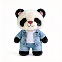 Peluche Panda Mignonne en Gros, Jouet en Peluche Doux, Poupée Animale Rembourrée, Logo Personnalisé OEM ODM