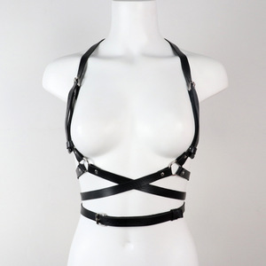 Ceinture Punk en Cuir PU Noir <span class=keywords><strong>pour</strong></span> Femme, Harnais Gothique Ajustable, Ceintures de <span class=keywords><strong>Taille</strong></span> <span class=keywords><strong>pour</strong></span> Tenues de Rave, Robes d'Halloween, Accessoires de Fête - Product Image 3