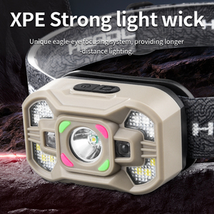 <span class=keywords><strong>Bandeau</strong></span> de phare extérieur inductible étanche réglable 60 ° alimenté d'urgence phare de lampe de poche lumineux batterie intégrée - Product Image 4
