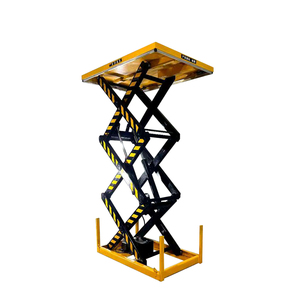 Plataforma Elevadora de Tijera Eléctrica Industrial <span class=keywords><strong>Alibaba</strong></span> en Oferta, Capacidad de Carga de 500 kg a 2000 kg, Plataforma de Carga Estacionaria de 1 m, 2 m y 3 m de Altura para Almacén - Product Image 5