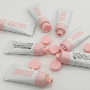 Großhandel Günstige 10ml 15ml 20ml Transparent Squeeze Plastic Tubes Verpackung benutzer definierte klare Lip gloss Lippen balsam Behälter