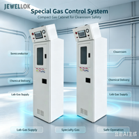 Armoire à gaz entièrement automatique pour oxyde d'éthylène, double armoire scellée avec collecteur pour applications semi-conductrices et laboratoires