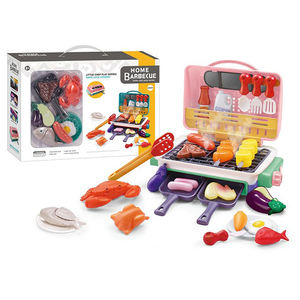Ensemble <span class=keywords><strong>de</strong></span> <span class=keywords><strong>jeu</strong></span> <span class=keywords><strong>de</strong></span> <span class=keywords><strong>cuisine</strong></span> barbecue pour enfants avec aliments décolorés, barbecue jouet avec son et fumée - Product Image 3