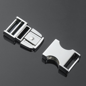 Hebilla deslizante de aleación de zinc plateada ajustable para bolsos, duradera - Product Image 2