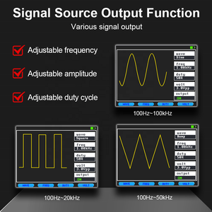 Oscilloscope numérique GVDA 50 MS/s Taux d'échantillonnage 12MHz Multimètre analogique à bande passante Testeur Générateur de signaux avec stockage de formes d'onde - Product Image 4