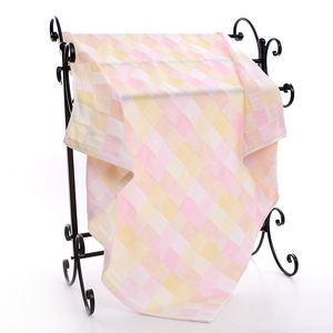 Couverture pour bébé à carreaux en gaze de coton pur double couche, 95x95 cm, perméable à l'air, séchage rapide, pour nourrissons et jeunes enfants - Product Image 4