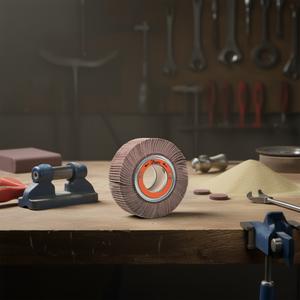 Disco Abrasivo de Tela con Solapa, Corindón, 165x50x54 mm, con Orificio, Grano 180 - Product Image 3