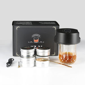 Kit de fumoir à <span class=keywords><strong>whisky</strong></span> électrique briquet intégré ensemble de fumoir à <span class=keywords><strong>whisky</strong></span> rechargeable avec 6 copeaux de bois dans une boîte cadeau - Product Image 1