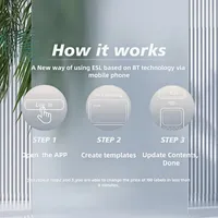 7.5인치 DIY 전자 가격표 ESP 독립형 디지털 E 잉크 선반 라벨 모바일 앱 제어 BLE BT OEM IP65 쇼핑몰용