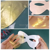 Masques jetables haut de gamme pour les yeux en tissu, à base d'algues et de fibres de Konjac, pour le soin de la peau, fabriqués en usine OEM, avec feuilles régulatrices de sébum