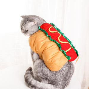 Divertido Disfraz de Perrito o Gato para Fiesta de Halloween, Ropa Cálida de Algodón con Forma de Perrito Caliente o Hamburguesa - Product Image 6