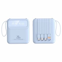 Nouveau produit : Mini batterie externe 5000 mAh à charge rapide avec 3 câbles intégrés