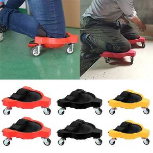 Genouillères mobiles à roulettes <span class=keywords><strong>de</strong></span> qualité industrielle 2026 pour maçon, protection triple couche, résistantes à l'usure - Product Image 3