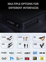 Televisores Inteligentes LED Android Personalizables OEM de 32-110 Pulgadas, 4K HDTV con Fuente de Alimentación de 12V para Hoteles, Soporte Multi-idioma, 120Hz