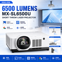 Projecteur laser 3LCD à courte focale 6500 Lumens WUXGA, installation à 360 degrés pour la simulation et l'éducation muséale