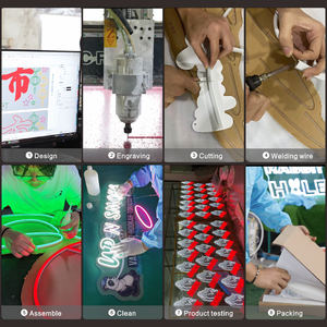 Enseigne néon LED personnalisée « Hello Thirty » - Lettres cursives blanches et cœur rose |   Lumière décorative pour 30e <span class=keywords><strong>anniversaire</strong></span>, fête - Product Image 2