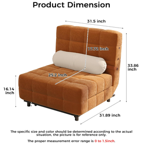 Ghế sofa giường đa năng 3 trong 1 thiết kế độc đáo, hiện đại, thân thiện với môi trường, có thể gấp gọn, kiểu ghế dài thư giãn, nội thất gia đình - Product Image 2