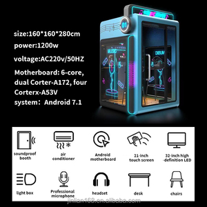 Home Karaoke Booth Self-service <strong>Jukebox</strong> Soundproof Karaoke Room Factory Direct Selling Home Karaoke Room - Product Image 2