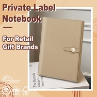 Cuaderno Promocional de Tapa Blanda A5, Textura Lichi, Cuero PU, Estilo Ejecutivo, Logotipo Personalizado, Planificador de Presupuesto, Diario