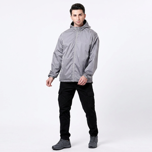 Chaqueta Cortavientos Anorak para Hombre, Estilo Nuevo, al por Mayor, con Media Cremallera, Cuello Alto, de Lona, para Otoño - Product Image 1